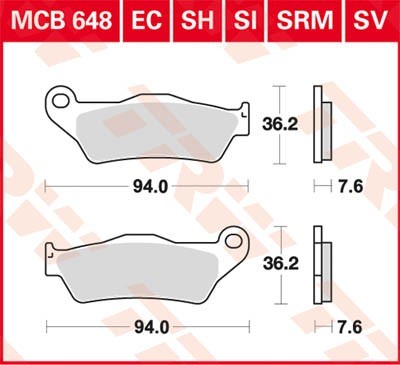 TRW Bremsbelagsatz MCB648SI Bremsbeläge,Bremsklötze,Bremssteine,Bremsbeläge & Bremsbelagsatz,Bremsklötze & Bremsbelagsatz TRW Bremsbelagsatz MCB648SI Bremsbeläge,Bremsklötze,Bremssteine,Bremsbeläge & Bremsbelagsatz,Bremsklötze & Bremsbelagsatz von TRW