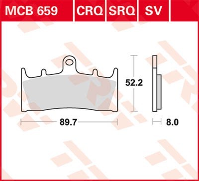 TRW Bremsbelagsatz MCB659 Bremsbeläge,Bremsklötze,Bremssteine,Bremsbeläge & Bremsbelagsatz,Bremsklötze & Bremsbelagsatz TRW Bremsbelagsatz MCB659 Bremsbeläge,Bremsklötze,Bremssteine,Bremsbeläge & Bremsbelagsatz,Bremsklötze & Bremsbelagsatz von TRW
