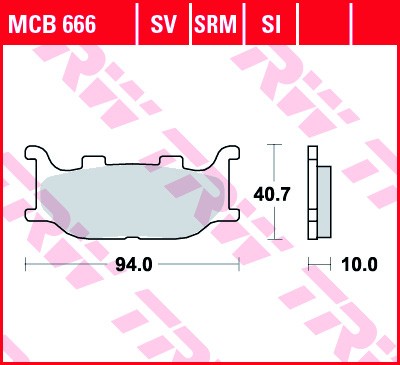 TRW Bremsbelagsatz MCB666SRM Bremsbeläge,Bremsklötze,Bremssteine,Bremsbeläge & Bremsbelagsatz,Bremsklötze & Bremsbelagsatz TRW Bremsbelagsatz MCB666SRM Bremsbeläge,Bremsklötze,Bremssteine,Bremsbeläge & Bremsbelagsatz,Bremsklötze & Bremsbelagsatz von TRW