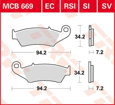 TRW Bremsbelagsatz MCB669SI Bremsbeläge,Bremsklötze,Bremssteine,Bremsbeläge & Bremsbelagsatz,Bremsklötze & Bremsbelagsatz TRW Bremsbelagsatz MCB669SI Bremsbeläge,Bremsklötze,Bremssteine,Bremsbeläge & Bremsbelagsatz,Bremsklötze & Bremsbelagsatz von TRW