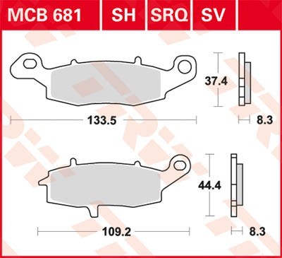 TRW Bremsbelagsatz MCB681SV Bremsbeläge,Bremsklötze,Bremssteine,Bremsbeläge & Bremsbelagsatz,Bremsklötze & Bremsbelagsatz TRW Bremsbelagsatz MCB681SV Bremsbeläge,Bremsklötze,Bremssteine,Bremsbeläge & Bremsbelagsatz,Bremsklötze & Bremsbelagsatz von TRW