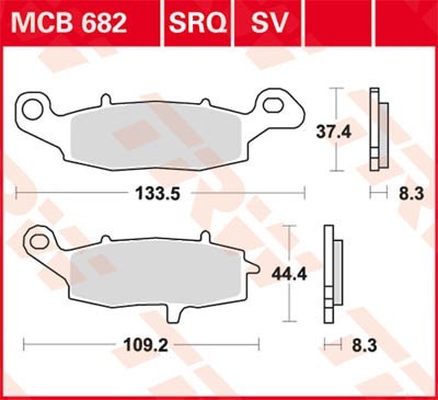 TRW Bremsbelagsatz MCB682SV Bremsbeläge,Bremsklötze,Bremssteine,Bremsbeläge & Bremsbelagsatz,Bremsklötze & Bremsbelagsatz TRW Bremsbelagsatz MCB682SV Bremsbeläge,Bremsklötze,Bremssteine,Bremsbeläge & Bremsbelagsatz,Bremsklötze & Bremsbelagsatz von TRW