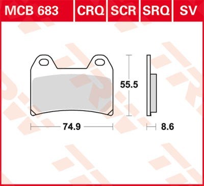 TRW Bremsbelagsatz MCB683SV Bremsbeläge,Bremsklötze,Bremssteine,Bremsbeläge & Bremsbelagsatz,Bremsklötze & Bremsbelagsatz TRW Bremsbelagsatz MCB683SV Bremsbeläge,Bremsklötze,Bremssteine,Bremsbeläge & Bremsbelagsatz,Bremsklötze & Bremsbelagsatz von TRW