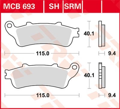 TRW Bremsbelagsatz MCB693SRM Bremsbeläge,Bremsklötze,Bremssteine,Bremsbeläge & Bremsbelagsatz,Bremsklötze & Bremsbelagsatz TRW Bremsbelagsatz MCB693SRM Bremsbeläge,Bremsklötze,Bremssteine,Bremsbeläge & Bremsbelagsatz,Bremsklötze & Bremsbelagsatz von TRW