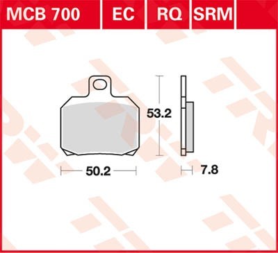 TRW Bremsbelagsatz MCB700 Bremsbeläge,Bremsklötze,Bremssteine,Bremsbeläge & Bremsbelagsatz,Bremsklötze & Bremsbelagsatz TRW Bremsbelagsatz MCB700 Bremsbeläge,Bremsklötze,Bremssteine,Bremsbeläge & Bremsbelagsatz,Bremsklötze & Bremsbelagsatz von TRW