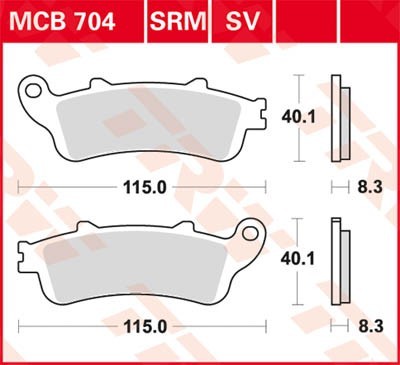 TRW Bremsbelagsatz MCB704 Bremsbeläge,Bremsklötze,Bremssteine,Bremsbeläge & Bremsbelagsatz,Bremsklötze & Bremsbelagsatz TRW Bremsbelagsatz MCB704 Bremsbeläge,Bremsklötze,Bremssteine,Bremsbeläge & Bremsbelagsatz,Bremsklötze & Bremsbelagsatz von TRW