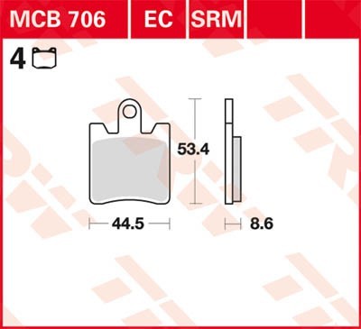 TRW Bremsbelagsatz MCB706 Bremsbeläge,Bremsklötze,Bremssteine,Bremsbeläge & Bremsbelagsatz,Bremsklötze & Bremsbelagsatz TRW Bremsbelagsatz MCB706 Bremsbeläge,Bremsklötze,Bremssteine,Bremsbeläge & Bremsbelagsatz,Bremsklötze & Bremsbelagsatz von TRW