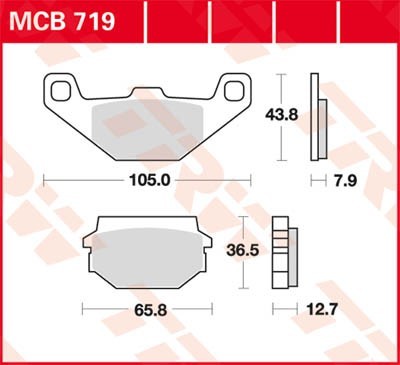 TRW Bremsbelagsatz MCB719 Bremsbeläge,Bremsklötze,Bremssteine,Bremsbeläge & Bremsbelagsatz,Bremsklötze & Bremsbelagsatz TRW Bremsbelagsatz MCB719 Bremsbeläge,Bremsklötze,Bremssteine,Bremsbeläge & Bremsbelagsatz,Bremsklötze & Bremsbelagsatz von TRW