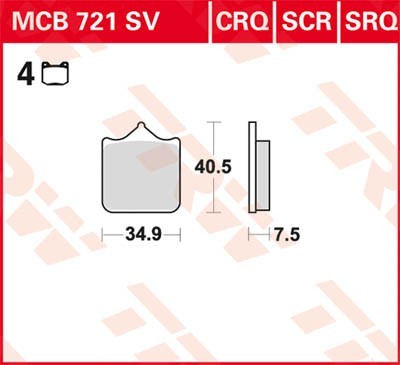 TRW Bremsbelagsatz MCB721SV Bremsbeläge,Bremsklötze,Bremssteine,Bremsbeläge & Bremsbelagsatz,Bremsklötze & Bremsbelagsatz TRW Bremsbelagsatz MCB721SV Bremsbeläge,Bremsklötze,Bremssteine,Bremsbeläge & Bremsbelagsatz,Bremsklötze & Bremsbelagsatz von TRW