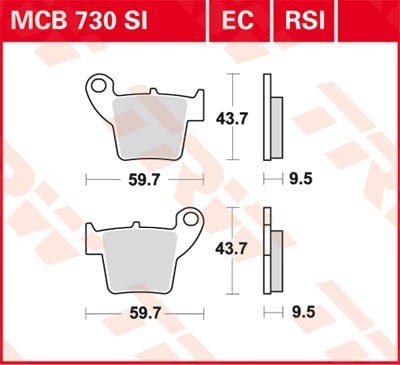 TRW Bremsbelagsatz MCB730EC Bremsbeläge,Bremsklötze,Bremssteine,Bremsbeläge & Bremsbelagsatz,Bremsklötze & Bremsbelagsatz TRW Bremsbelagsatz MCB730EC Bremsbeläge,Bremsklötze,Bremssteine,Bremsbeläge & Bremsbelagsatz,Bremsklötze & Bremsbelagsatz von TRW