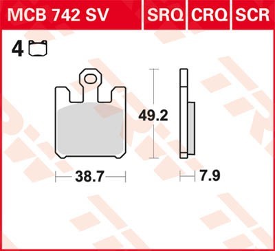 TRW Bremsbelagsatz MCB742SV Bremsbeläge,Bremsklötze,Bremssteine,Bremsbeläge & Bremsbelagsatz,Bremsklötze & Bremsbelagsatz TRW Bremsbelagsatz MCB742SV Bremsbeläge,Bremsklötze,Bremssteine,Bremsbeläge & Bremsbelagsatz,Bremsklötze & Bremsbelagsatz von TRW