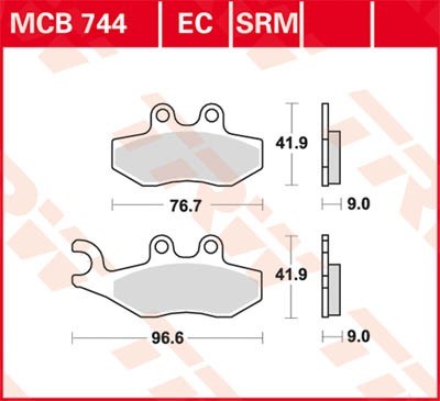 TRW Bremsbelagsatz MCB744SRM Bremsbeläge,Bremsklötze,Bremssteine,Bremsbeläge & Bremsbelagsatz,Bremsklötze & Bremsbelagsatz TRW Bremsbelagsatz MCB744SRM Bremsbeläge,Bremsklötze,Bremssteine,Bremsbeläge & Bremsbelagsatz,Bremsklötze & Bremsbelagsatz von TRW