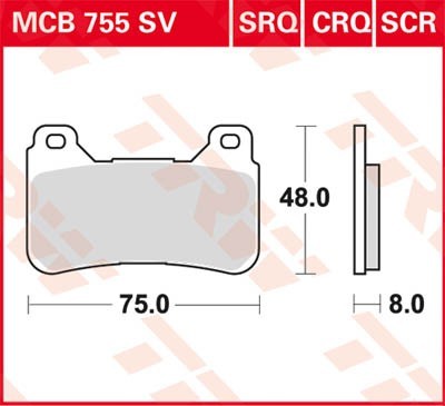 TRW Bremsbelagsatz MCB755CRQ Bremsbeläge,Bremsklötze,Bremssteine,Bremsbeläge & Bremsbelagsatz,Bremsklötze & Bremsbelagsatz TRW Bremsbelagsatz MCB755CRQ Bremsbeläge,Bremsklötze,Bremssteine,Bremsbeläge & Bremsbelagsatz,Bremsklötze & Bremsbelagsatz von TRW