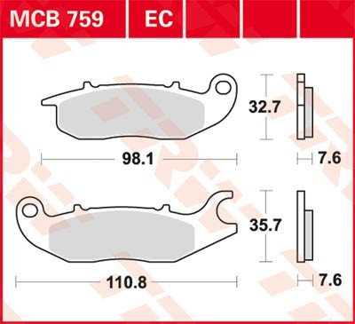 TRW Bremsbelagsatz MCB759EC Bremsbeläge,Bremsklötze,Bremssteine,Bremsbeläge & Bremsbelagsatz,Bremsklötze & Bremsbelagsatz TRW Bremsbelagsatz MCB759EC Bremsbeläge,Bremsklötze,Bremssteine,Bremsbeläge & Bremsbelagsatz,Bremsklötze & Bremsbelagsatz von TRW