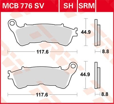 TRW Bremsbelagsatz MCB776SH Bremsbeläge,Bremsklötze,Bremssteine,Bremsbeläge & Bremsbelagsatz,Bremsklötze & Bremsbelagsatz TRW Bremsbelagsatz MCB776SH Bremsbeläge,Bremsklötze,Bremssteine,Bremsbeläge & Bremsbelagsatz,Bremsklötze & Bremsbelagsatz von TRW