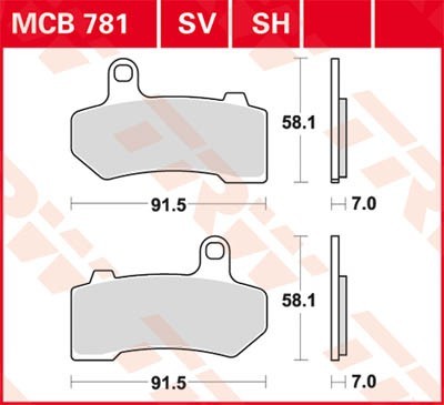 TRW Bremsbelagsatz MCB781SH Bremsbeläge,Bremsklötze,Bremssteine,Bremsbeläge & Bremsbelagsatz,Bremsklötze & Bremsbelagsatz TRW Bremsbelagsatz MCB781SH Bremsbeläge,Bremsklötze,Bremssteine,Bremsbeläge & Bremsbelagsatz,Bremsklötze & Bremsbelagsatz von TRW