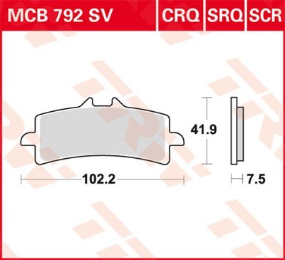 TRW Bremsbelagsatz MCB792SV Bremsbeläge,Bremsklötze,Bremssteine,Bremsbeläge & Bremsbelagsatz,Bremsklötze & Bremsbelagsatz TRW Bremsbelagsatz MCB792SV Bremsbeläge,Bremsklötze,Bremssteine,Bremsbeläge & Bremsbelagsatz,Bremsklötze & Bremsbelagsatz von TRW