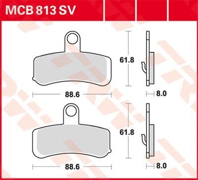 TRW Bremsbelagsatz MCB813SV Bremsbeläge,Bremsklötze,Bremssteine,Bremsbeläge & Bremsbelagsatz,Bremsklötze & Bremsbelagsatz TRW Bremsbelagsatz MCB813SV Bremsbeläge,Bremsklötze,Bremssteine,Bremsbeläge & Bremsbelagsatz,Bremsklötze & Bremsbelagsatz von TRW