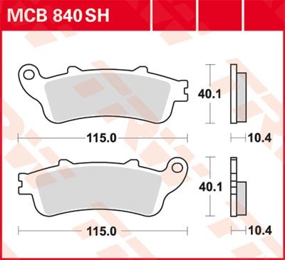 TRW Bremsbelagsatz MCB840SH Bremsbeläge,Bremsklötze,Bremssteine,Bremsbeläge & Bremsbelagsatz,Bremsklötze & Bremsbelagsatz TRW Bremsbelagsatz MCB840SH Bremsbeläge,Bremsklötze,Bremssteine,Bremsbeläge & Bremsbelagsatz,Bremsklötze & Bremsbelagsatz von TRW