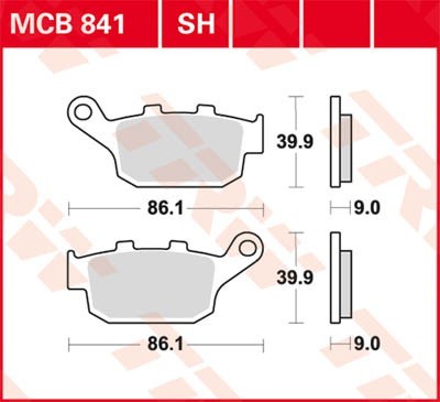 TRW Bremsbelagsatz MCB841 Bremsbeläge,Bremsklötze,Bremssteine,Bremsbeläge & Bremsbelagsatz,Bremsklötze & Bremsbelagsatz TRW Bremsbelagsatz MCB841 Bremsbeläge,Bremsklötze,Bremssteine,Bremsbeläge & Bremsbelagsatz,Bremsklötze & Bremsbelagsatz von TRW