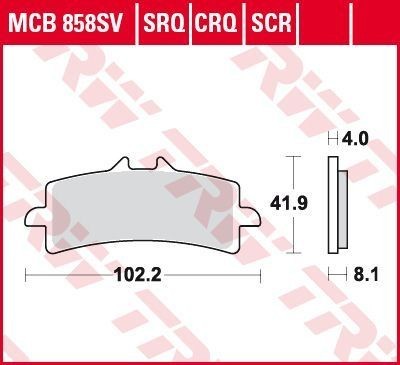 TRW Bremsbelagsatz MCB858CRQ Bremsbeläge,Bremsklötze,Bremssteine,Bremsbeläge & Bremsbelagsatz,Bremsklötze & Bremsbelagsatz TRW Bremsbelagsatz MCB858CRQ Bremsbeläge,Bremsklötze,Bremssteine,Bremsbeläge & Bremsbelagsatz,Bremsklötze & Bremsbelagsatz von TRW