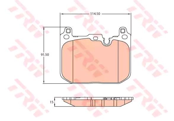 TRW Bremsbelagsatz BMW,MINI GDB2137 6860020,6884224,6889266 34106860020,34106884224,34106889266 TRW Bremsbelagsatz BMW,MINI GDB2137 6860020,6884224,6889266 34106860020,34106884224,34106889266 von TRW