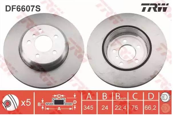 TRW Bremsscheibe BMW DF6607S 34206797607,6797607 Bremsscheiben,Scheibenbremsen TRW Bremsscheibe BMW DF6607S 34206797607,6797607 Bremsscheiben,Scheibenbremsen von TRW