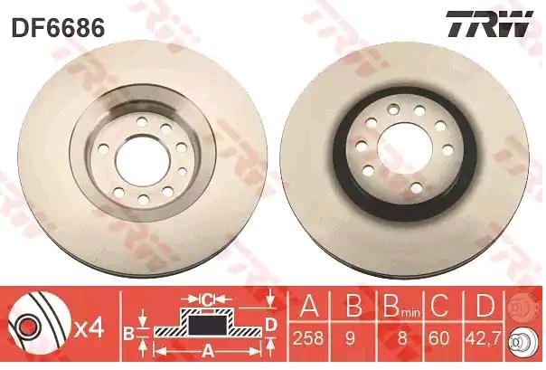 TRW Bremsscheibe SUZUKI DF6686 5561160J00,5561160J10 Bremsscheiben,Scheibenbremsen TRW Bremsscheibe SUZUKI DF6686 5561160J00,5561160J10 Bremsscheiben,Scheibenbremsen von TRW