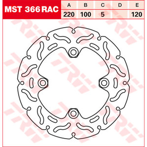 TRW Bremsscheiben Racing, Hinten Klappbar, windschnittig TRW Bremsscheiben Racing, Hinten Klappbar, windschnittig von TRW