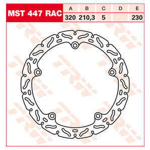 TRW Bremsscheiben Racing Vorne Klappbar, windschnittig TRW Bremsscheiben Racing Vorne Klappbar, windschnittig von TRW