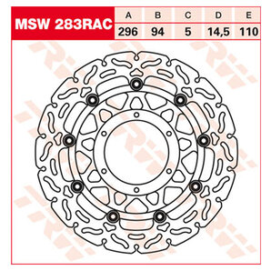 TRW Bremsscheiben Racing Vorne Klappbar, windschnittig TRW Bremsscheiben Racing Vorne Klappbar, windschnittig von TRW