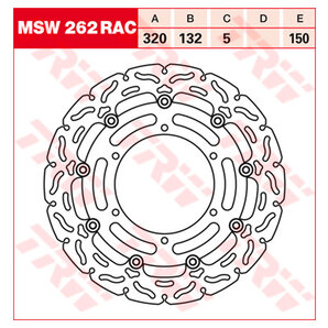 TRW Bremsscheiben Racing Vorne Klappbar, windschnittig TRW Bremsscheiben Racing Vorne Klappbar, windschnittig von TRW
