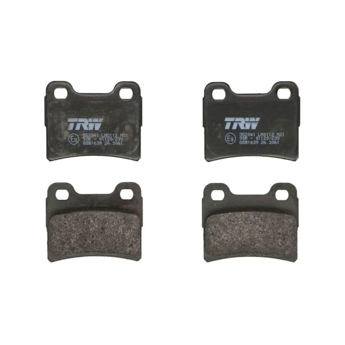 TRW GDB1639 Bremsbelagsatz, Scheibenbremse - (4-teilig) von TRW