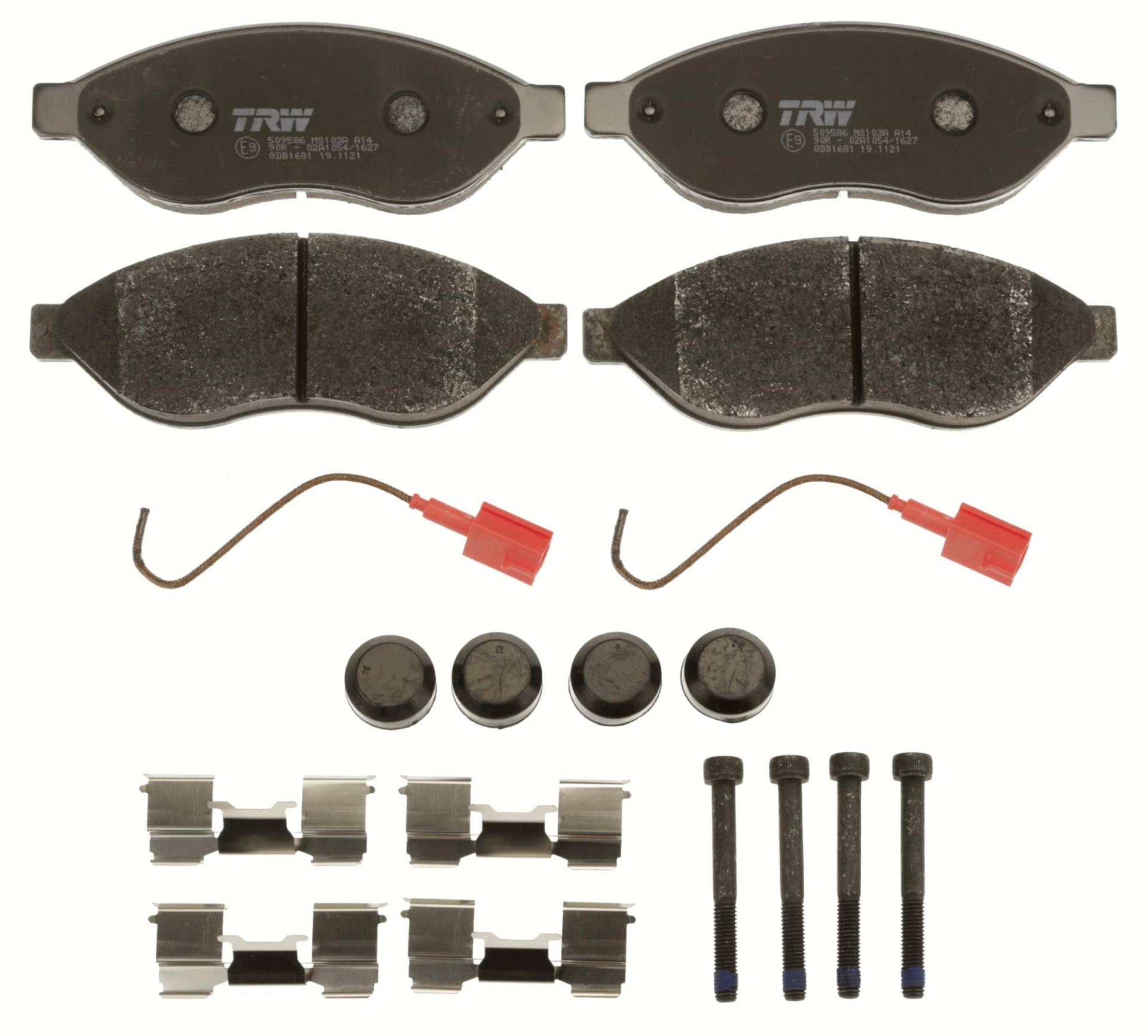 TRW GDB1681 Bremsbelagsatz 4-Teilig für Fiat Ducato Pritsche/Fahrgestell (250_) 2006 - Vorderachse und Andere Fahrzeuge TRW GDB1681 Bremsbelagsatz 4-Teilig für Fiat Ducato Pritsche/Fahrgestell (250_) 2006 - Vorderachse und Andere Fahrzeuge von TRW