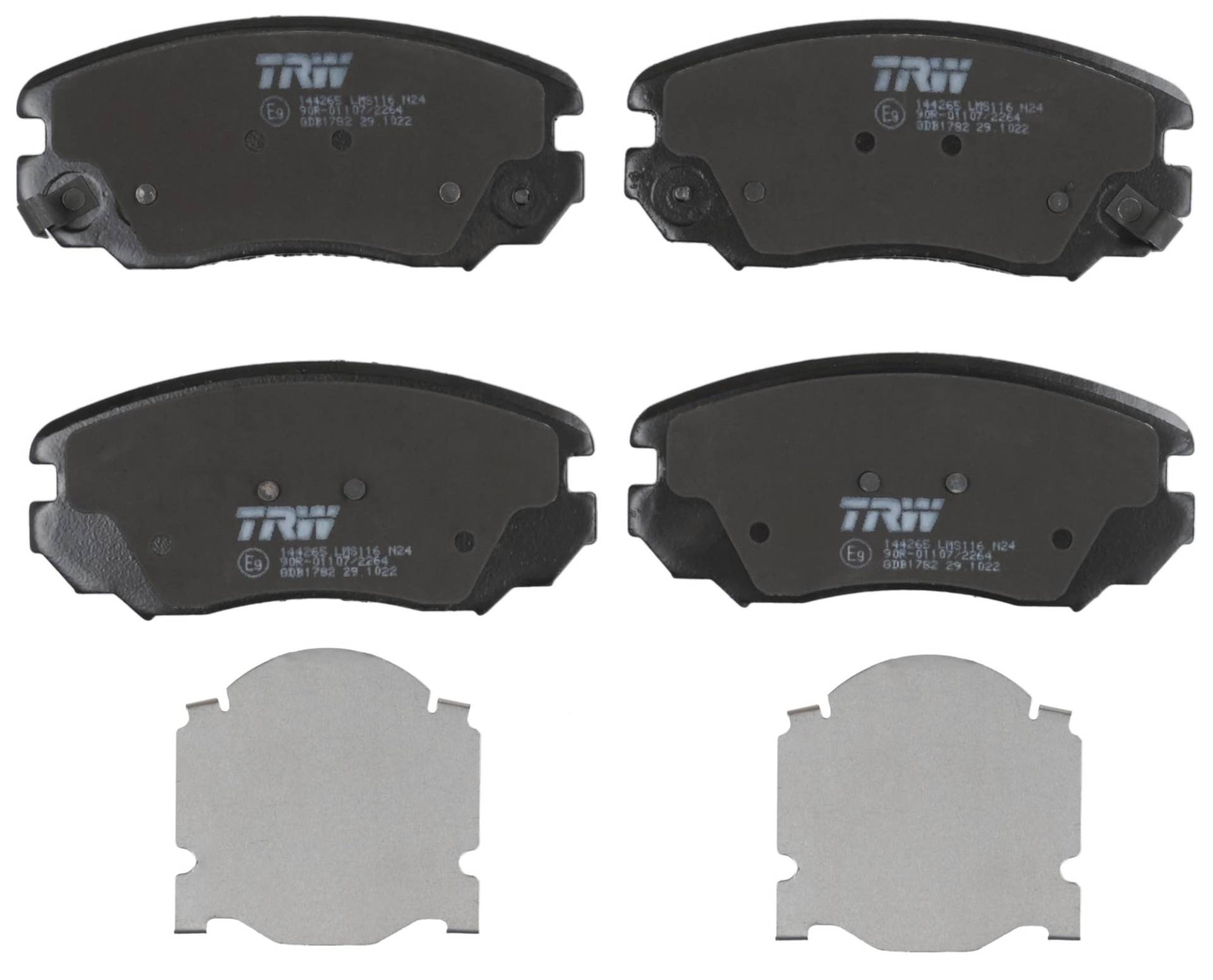 TRW GDB1782 Bremsbelagsatz, Scheibenbremse - (4-teilig) von TRW