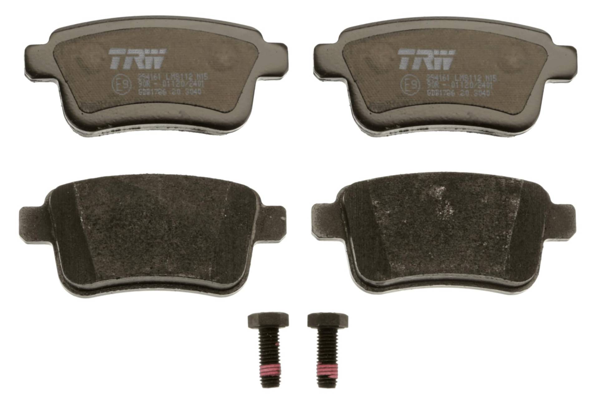 TRW GDB1786 Bremsbelagsatz 4-Teilig für Renault Kangoo Rapid (FW0/1_) 2008 - Hinterachse und Andere Fahrzeuge von TRW