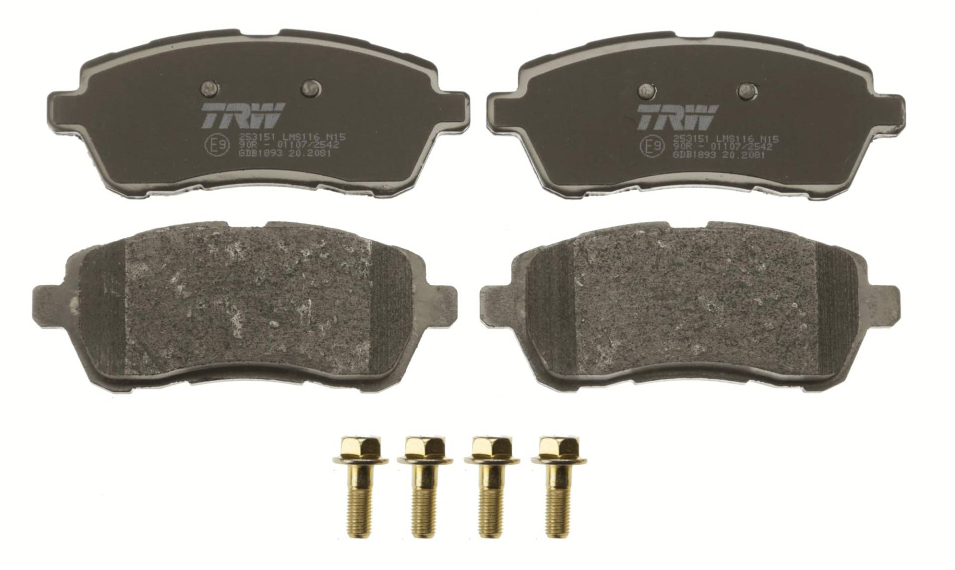 TRW GDB1893 Bremsbelagsatz 4-Teilig für Ford Fiesta VI (CB1, CCN) 2008 - Vorderachse und Andere Fahrzeuge TRW GDB1893 Bremsbelagsatz 4-Teilig für Ford Fiesta VI (CB1, CCN) 2008 - Vorderachse und Andere Fahrzeuge von TRW