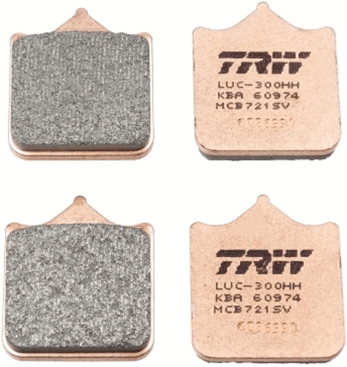 TRW MCB721SV Sinter Street Bremsbelagsatz für Ducati 749 Vorderachse und andere Motorräder TRW MCB721SV Sinter Street Bremsbelagsatz für Ducati 749 Vorderachse und andere Motorräder von TRW