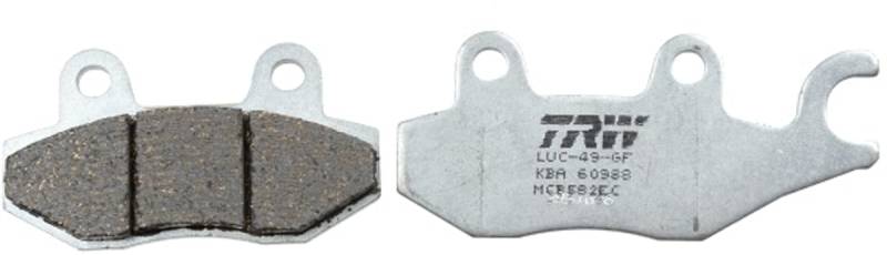 TRW MCB582EC Organic Eco Bremsbelagsatz für Yamaha WR Vorderachse und andere Motorräder von TRW