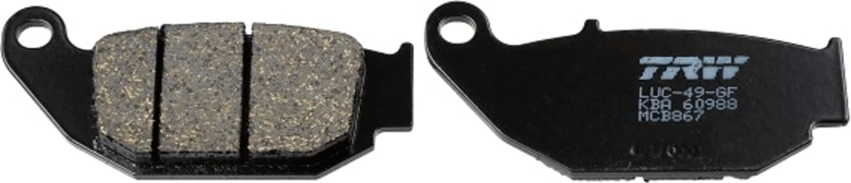 TRW MCB867 Organic Allround Bremsbelagsatz für Suzuki GSX-R (124CC - 750CC) Hinterachse und andere Motorräder TRW MCB867 Organic Allround Bremsbelagsatz für Suzuki GSX-R (124CC - 750CC) Hinterachse und andere Motorräder von TRW