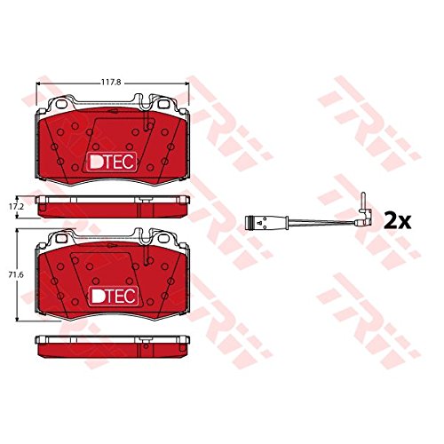 TRW gdb1543dte Bremsbelag, Satz von 4 TRW gdb1543dte Bremsbelag, Satz von 4 von TRW