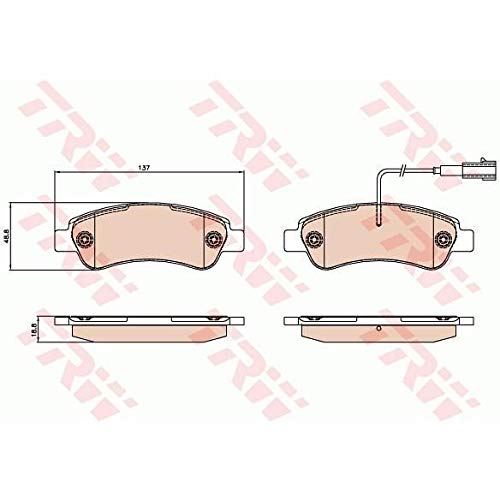TRW GDB2068 Bremsbelagsatz 4-Teilig für Fiat Ducato Kasten (250_) 2006 - Hinterachse und Andere Fahrzeuge TRW GDB2068 Bremsbelagsatz 4-Teilig für Fiat Ducato Kasten (250_) 2006 - Hinterachse und Andere Fahrzeuge von TRW