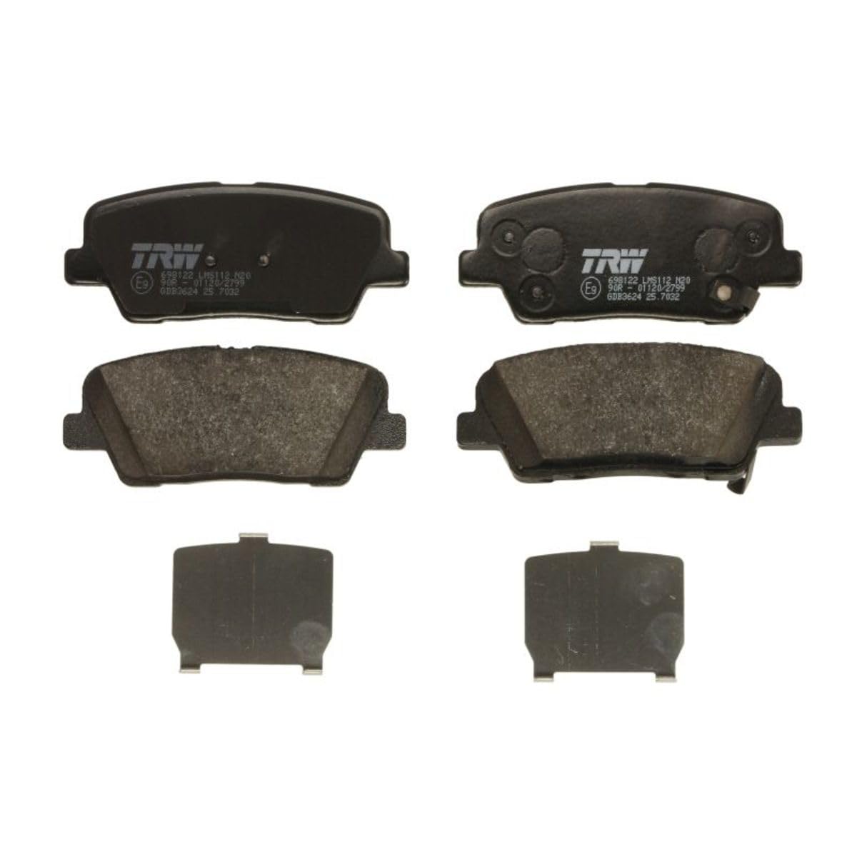 TRW gdb3624 Bremsbelag, Satz von 4 TRW gdb3624 Bremsbelag, Satz von 4 von TRW