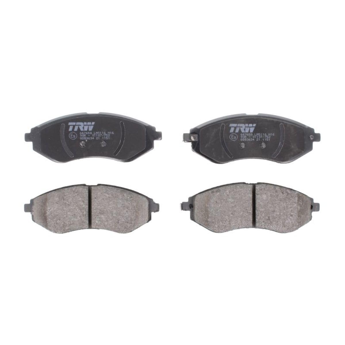 TRW GDB3634 Bremsbelage TRW GDB3634 Bremsbelage von TRW
