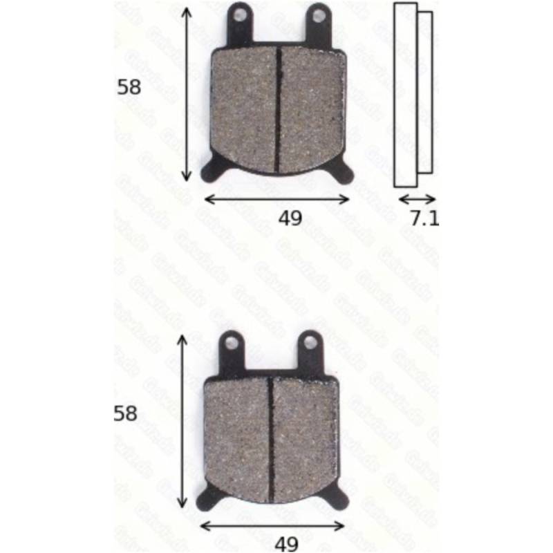 Trw 1063std bremsklötze scheibenbremsbeläge mcb 536 mit abe von TRW