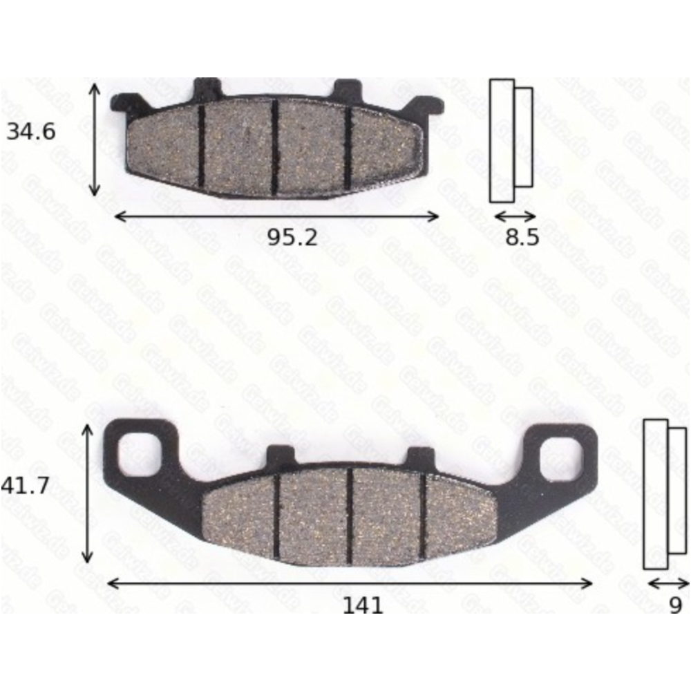 Trw 1092std bremsklötze scheibenbremsbeläge mcb 569 mit abe von TRW