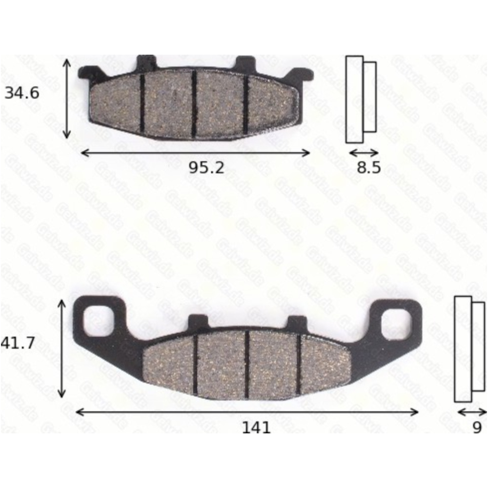 Trw 1092sv bremsklötze scheibenbremsbeläge mcb 569 sv mit abe von TRW