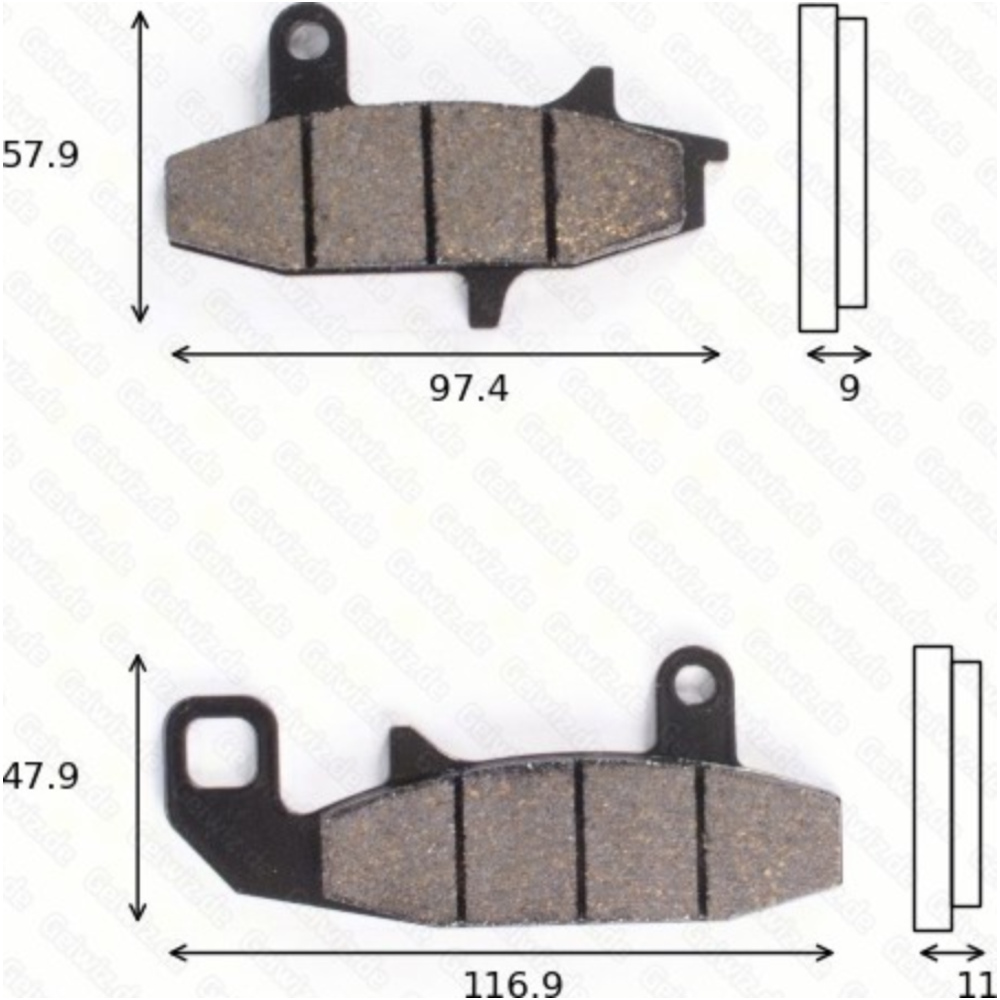 Trw 1120std bremsklötze scheibenbremsbeläge mcb 597 mit abe von TRW