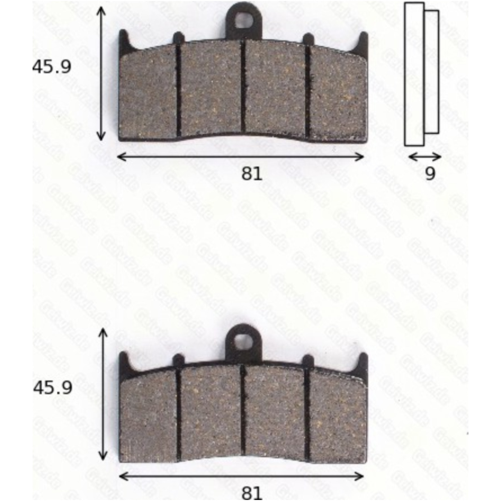 Trw 1233sv bremsklötze scheibenbremsbeläge mcb 736 sv mit abe von TRW