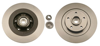 Trw 1x Bremsscheibe Hinterachse VOLL [Hersteller-Nr. DF6044BS] für Renault von TRW